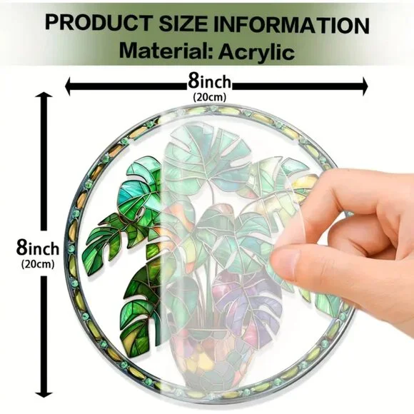 8" Potted Plant Suncatcher - Picture 2 of 3